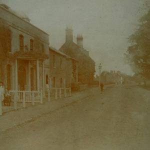 0065B Goward House 124 High Street Lakenheath Late 1880s. The Little girl on the left is the Late Barry Hemsbys Mother