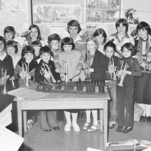 020SB Lakenheath Silver Band Pam Rhodes open Gluck festival fund raiser 1981