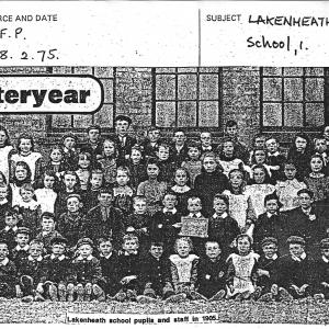 0048P Lakenheath pupils and staff in 1905