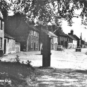0079PL Lakenheath High Street from Hall Drive 1950