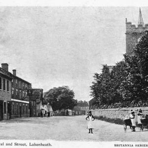 020PH The Bell Hotel and High Street Lakenheath 