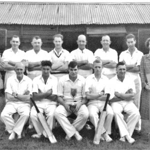 0011S Lakenheath Cricket Team 1950s