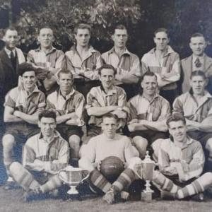0020S Lakenheath Team area Final of League 4 Amateur Cup 1948