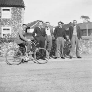 0022S Group on Eriswell Rd Charlie Rutterford Alfie Hall Eeic Flack Willie Rolph Jim Whitehand.