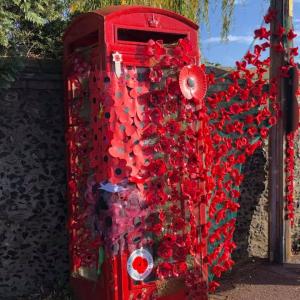 014WWI Decorated phone box by Lakenheath Youth Groups
