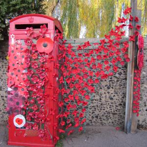 015WWI Decorated phone box by Lakenheath Youth Groups