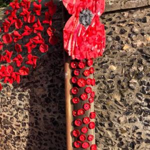 016WWI Decorated phone box by Lakenheath Youth Groups