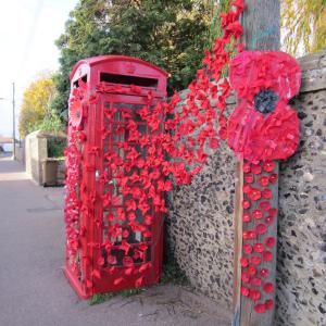 018WWI Decorated phone box by Lakenheath Youth Groups