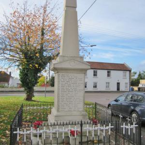 019WWI Lakenheath memorial crosses 7 11 2018