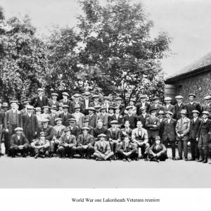 075 WW1 World War One veterans reunion Lakenheath Men